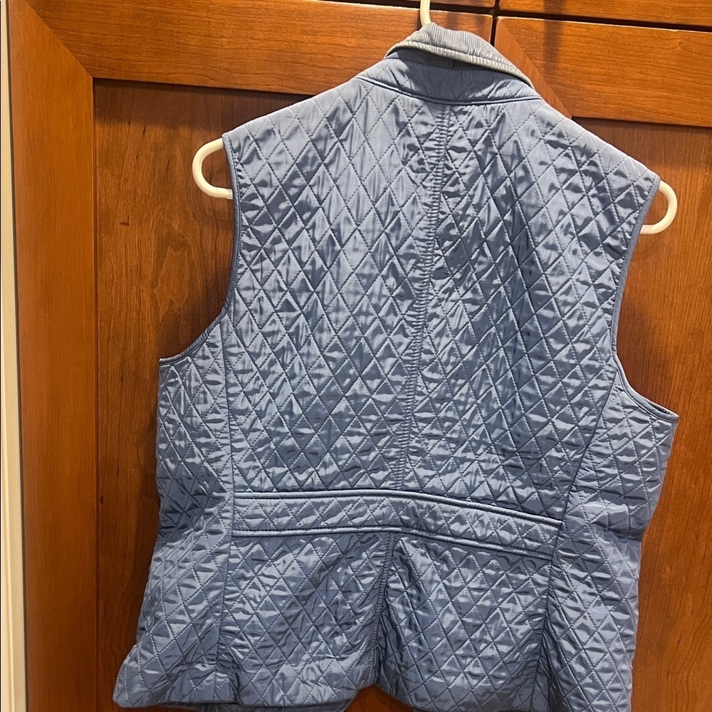 Talbots Blue Quilted Vest Petite Medium
With Pockets - Picture 4 of 8